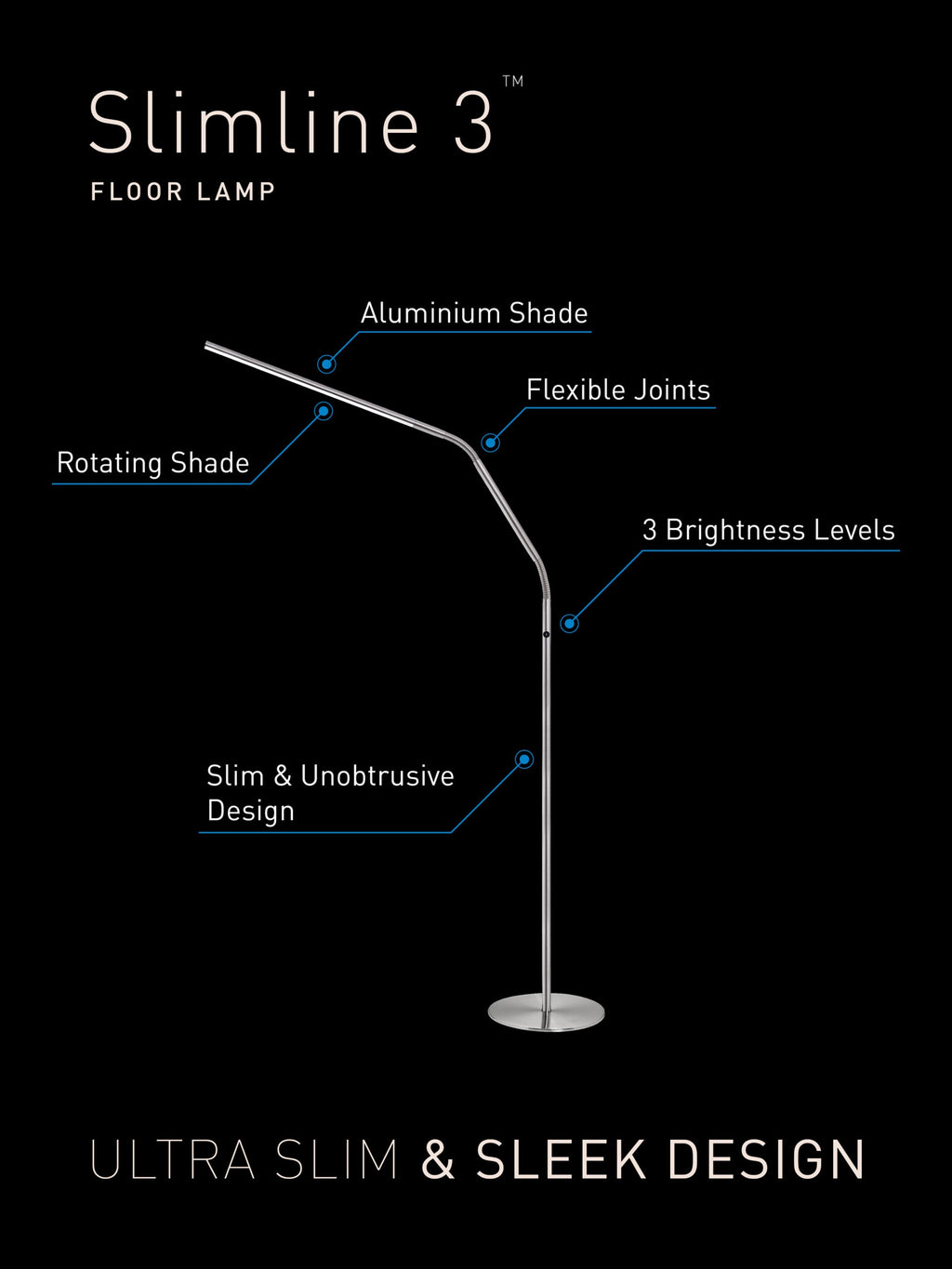Slimline 3 Led Floor Lamp